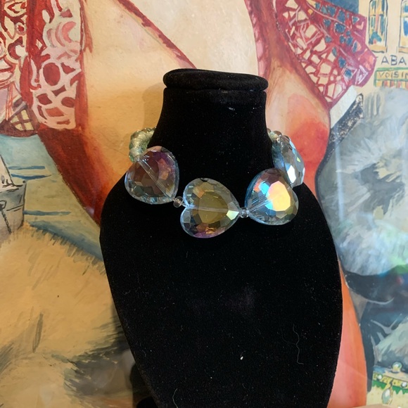 NEW SILVERITE - GLASS BEADS HANDCRAFTED BRACELET- shimmering- elegant - Picture 4 of 11